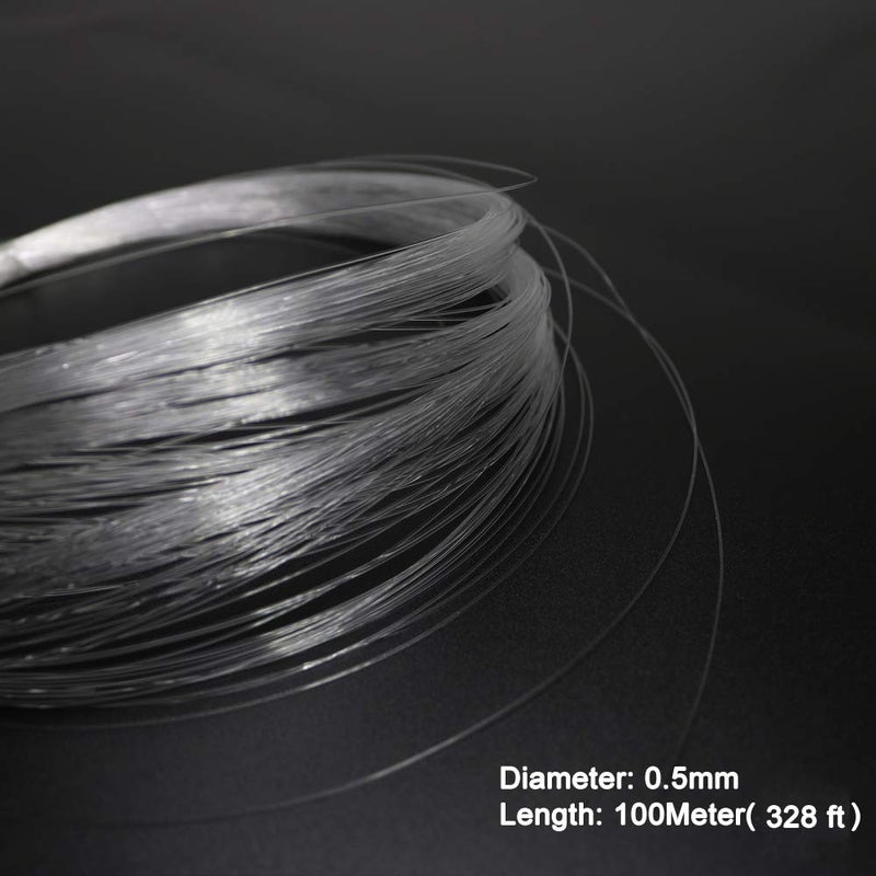 AZIMOM PMMA Plastic End Glow Fiber Optic Cable 0.5mm(0.02in) 100m(328ft)/Roll for Star Sky Ceiling All Kind Led Light Engine Driver Source - Image 5